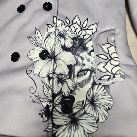 Wolf Mission Coat, gray, small - Picture 2 of 4